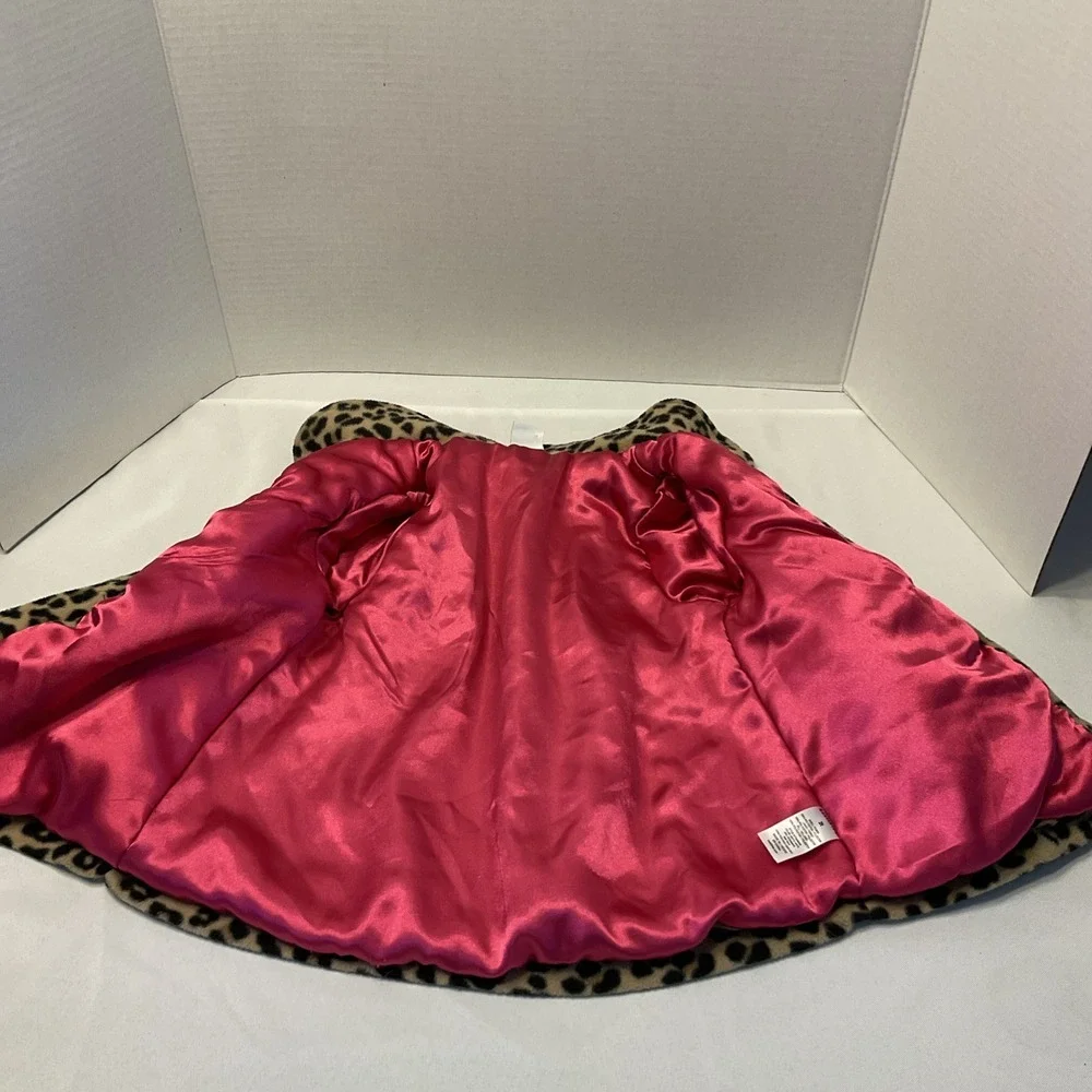Healthtex‎ Infant Toddler Animal Print Brown Leopard Fleece Peacoat Jacket 3T
